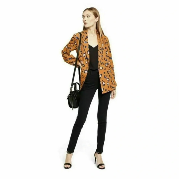 3.1 PHILLIP LIM for TARGET NWOT Orange Leopard Print Blazer - Picture 3 of 9